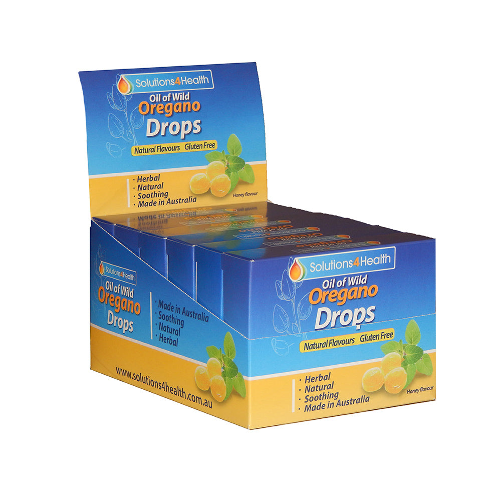 Solut 4 Health Oil Wild Oregano Drops Honey 12 Pack x 6 Display