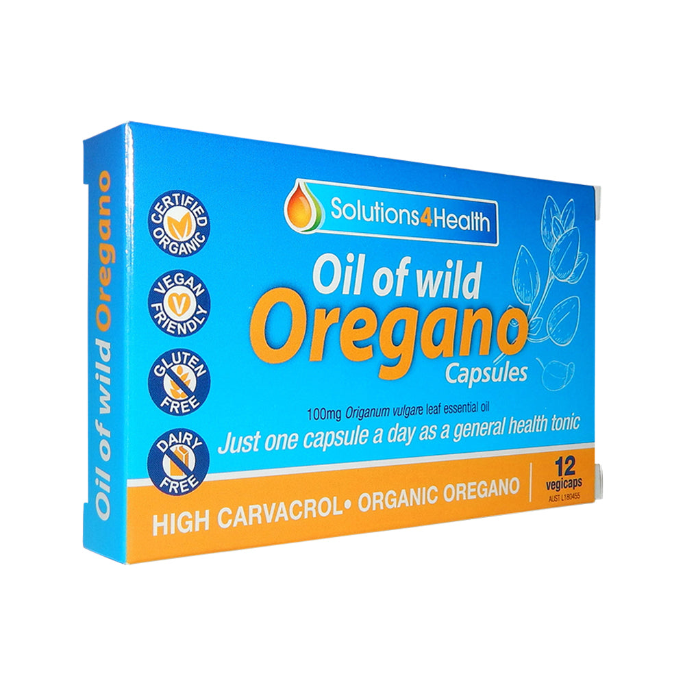 Solut 4 Health Org Oil Wild Oregano Capsules 12vc
