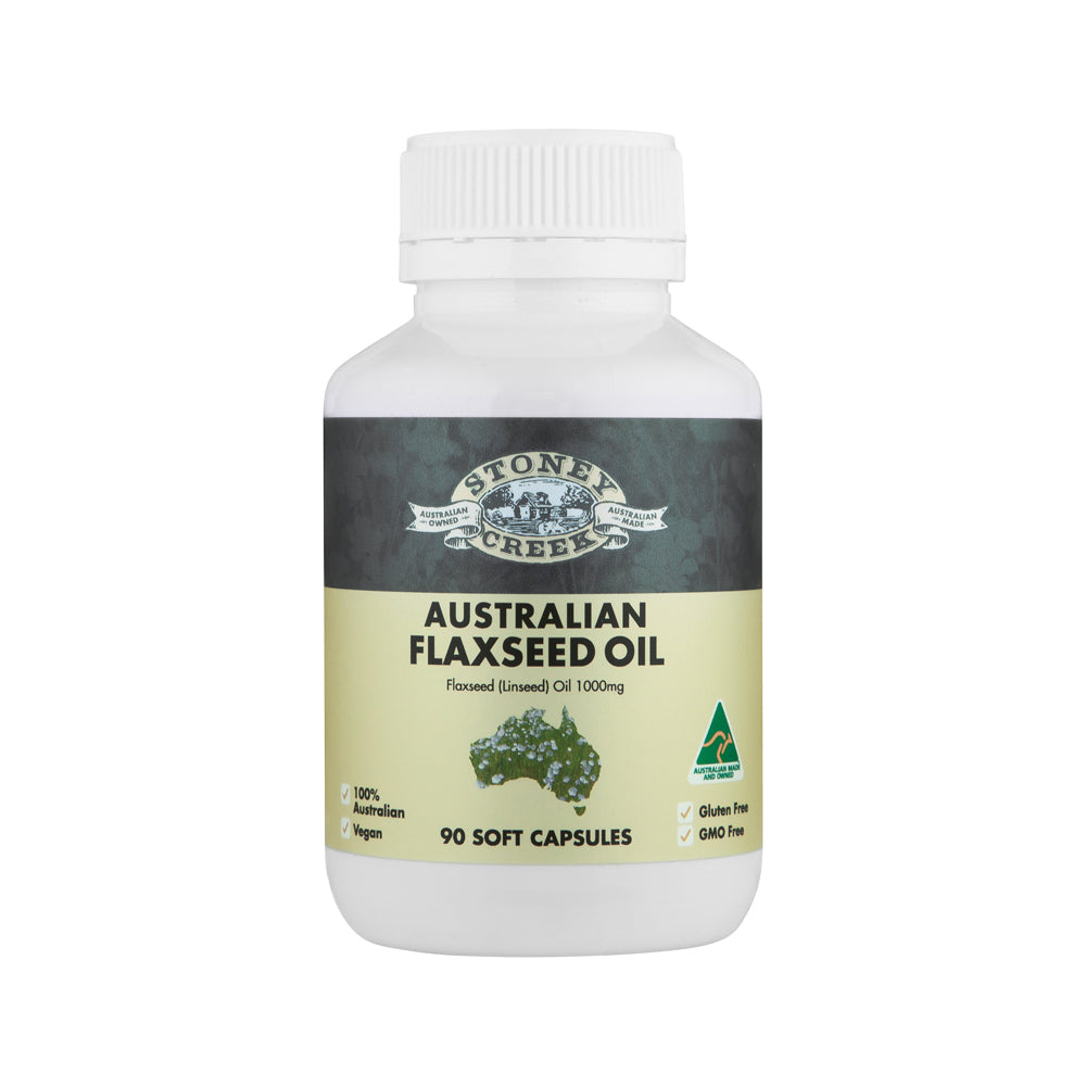 Stoney Creek Flaxseed Oil Australian 1000mg 90c