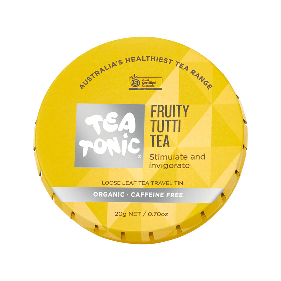 Tea Tonic Fruity Tutti Tea Loose Leaf Tea Travel Tin 20g