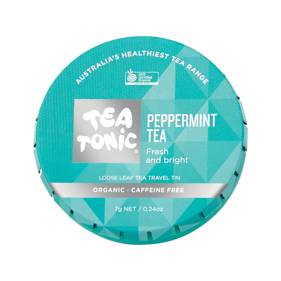 Tea Tonic Organic Peppermint Travel Tin 7g