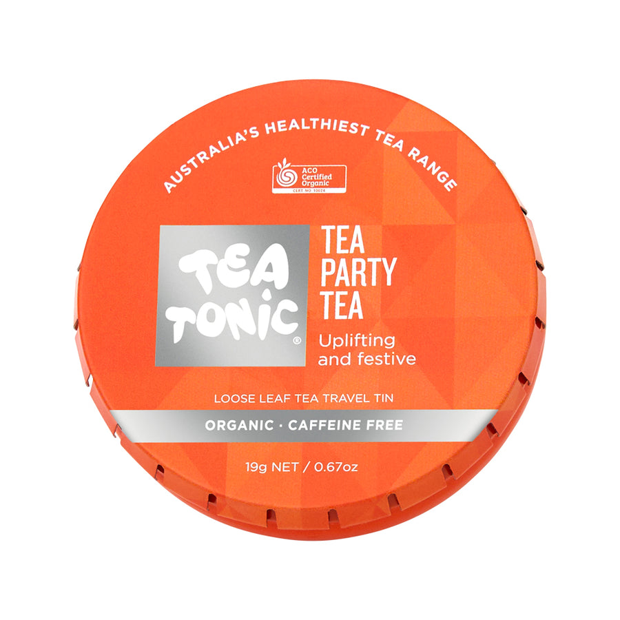 Tea Tonic Organic Tea Party Tea Loose Leaf Tea Travel Tin 19g