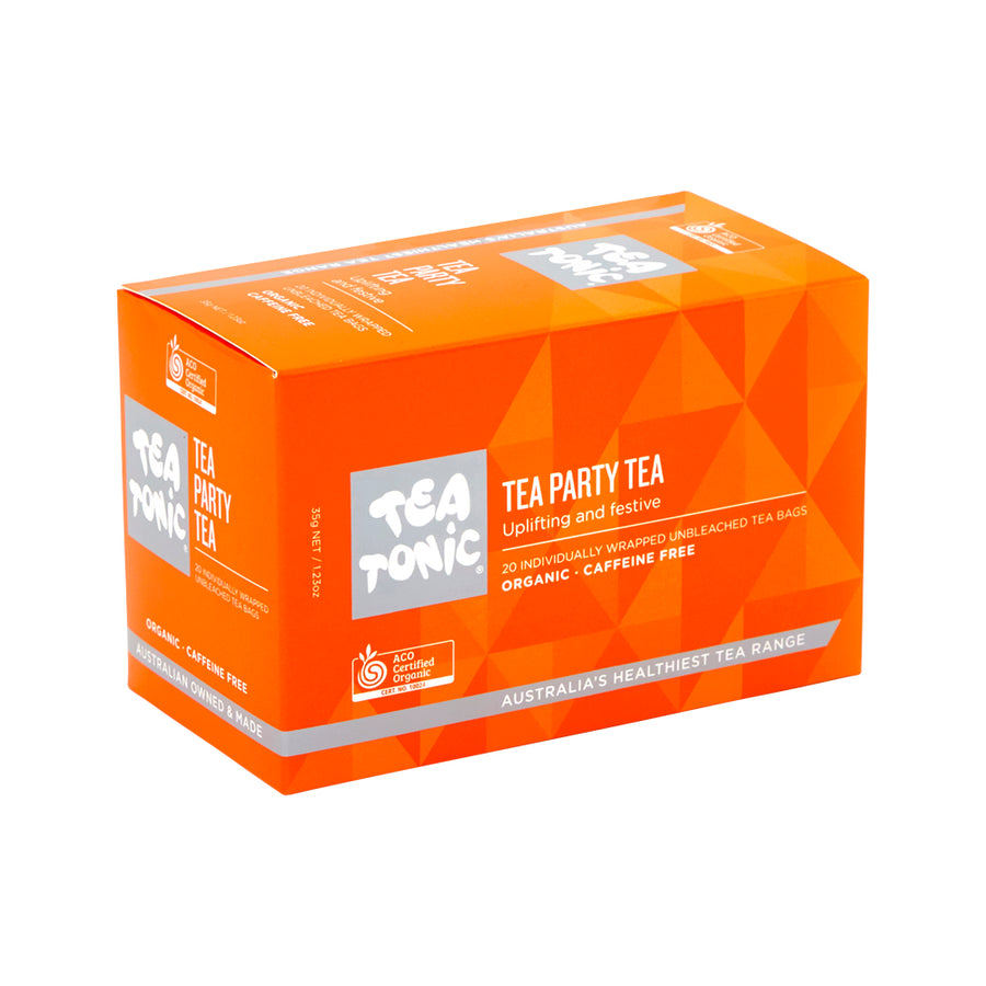 Tea Tonic Organic Tea Party Tea Uplifting and Festive 20 Tea Bags