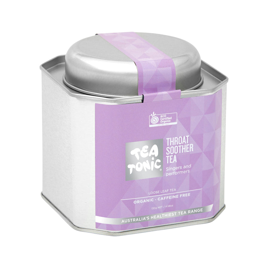 Tea Tonic Throat Soother Tea Loose Leaf Tea Caddy Tin 130g