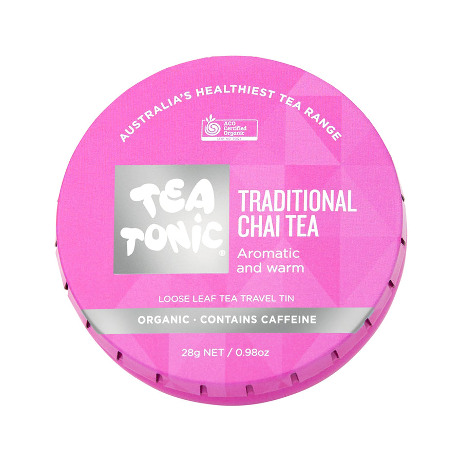 Tea Tonic Organic Traditional Chai Tea Travel Tin 28g