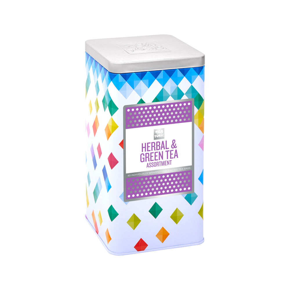 Tea Tonic Tall Tin Organic Herbal and Green Tea x 40 Tea Bags