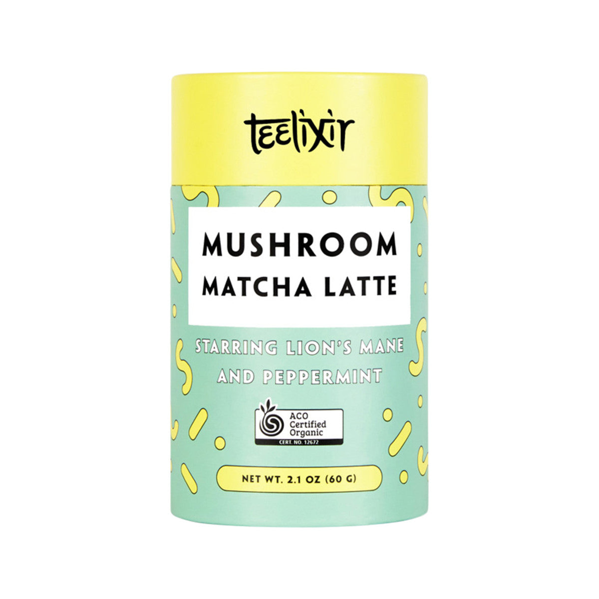 Teelixir Organic Mushroom Matcha Latte (Starring Lion's Mane and Peppermint) 60g
