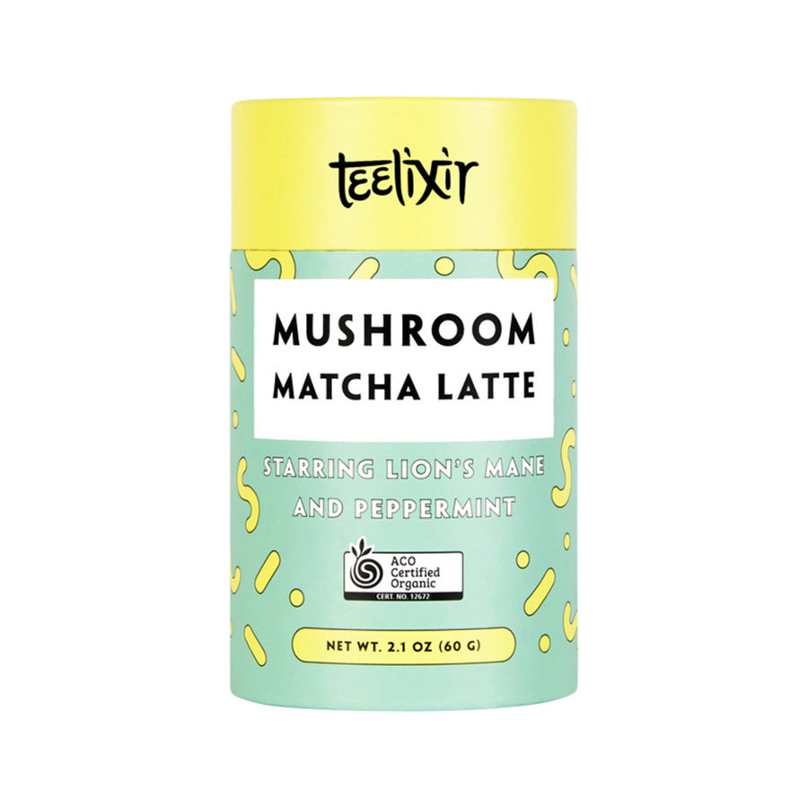 Teelixir Organic Mushroom Matcha Latte (Starring Lion's Mane and Peppermint) 60g