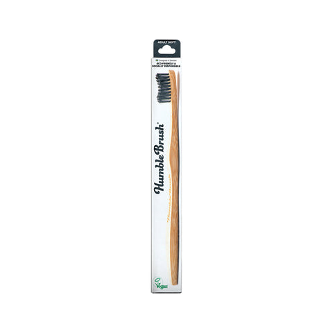 The Humble Co. Toothbrush Bamboo Adult Soft Black