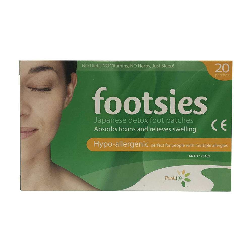 Thinklife Footsies Foot Patch Hypo-Allergenic Patches x 20 Pack