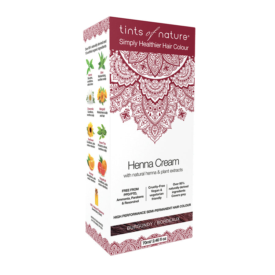 Tints of Nature Henna Cream (Hair Semi Perm) Burgundy 70ml