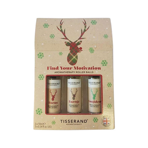 Tisserand Roller Ball Kit Find Your Motivation Rudolph 10ml x 3 Pk