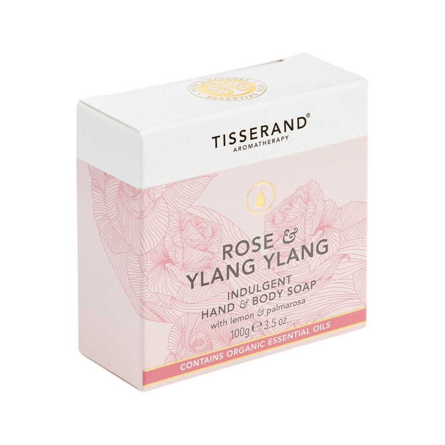 Tisserand Soap Hand Body Rose and Ylang Ylang 100g