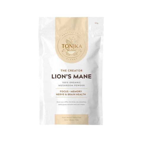 Tonika 100% Organic Mushroom Powder Lion's Mane 90g