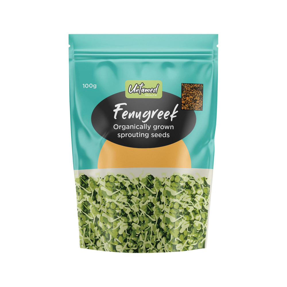 Untamed Health Sprouting Seeds (Org Grown) Fenugreek 100g