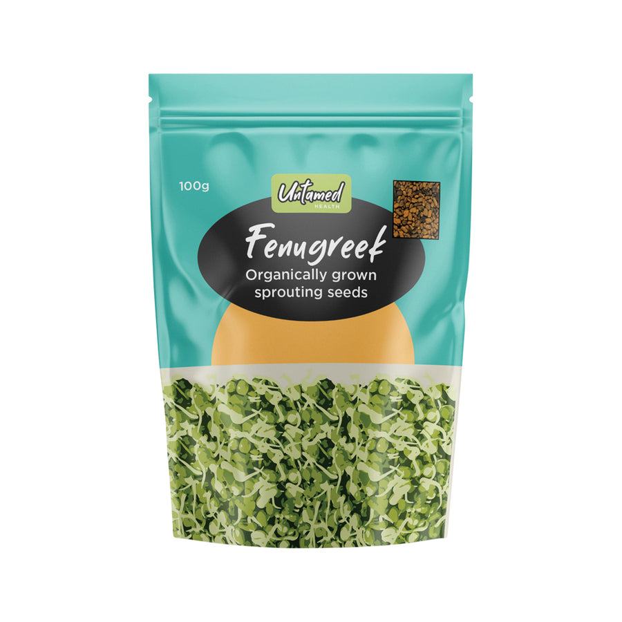 Untamed Health Sprouting Seeds (Org Grown) Fenugreek 100g