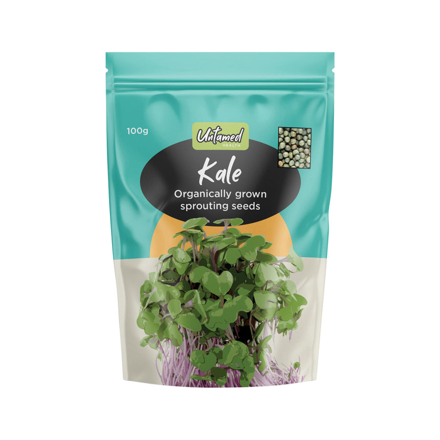 Untamed Health Sprouting Seeds (Org Grown) Kale 100g