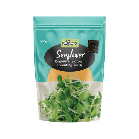Untamed Health Sprouting Seeds (Org Grown) Sunflower 100g