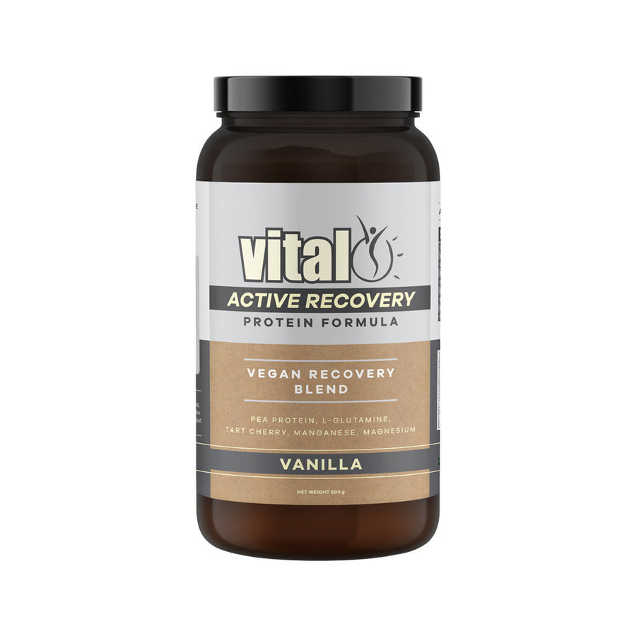 Vital Active Recovery Protein Formula Vegan Recovery Blend Vanilla 500g