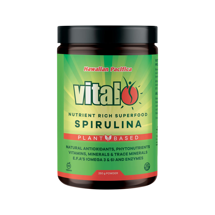 Vital Plant Based Spirulina (Hawaiian Pacifica) Powder 250g