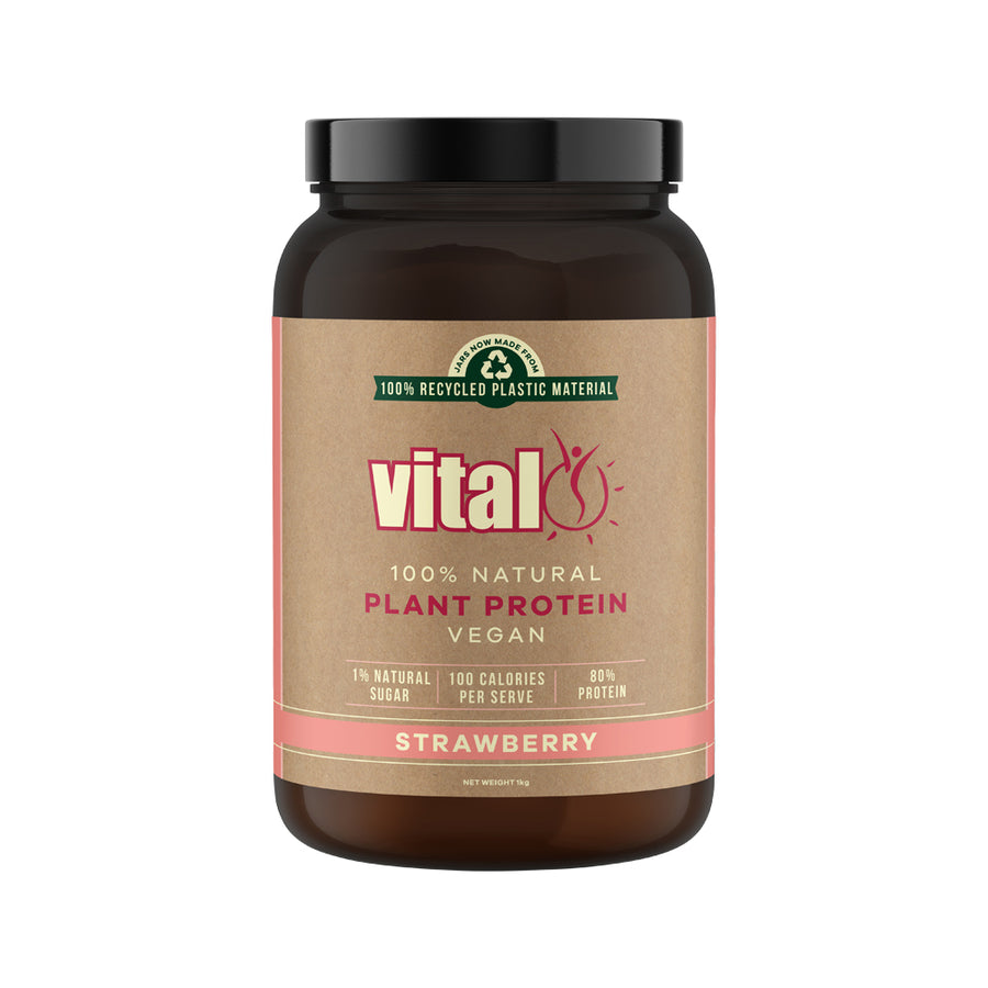 Vital 100% Natural Plant Protein Vegan Strawberry 1kg