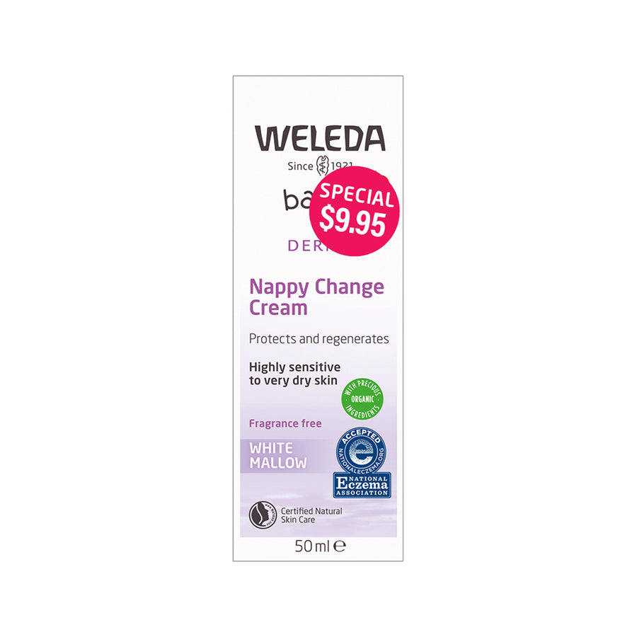 Weleda Baby Derma Org Nappy Change Cream White Mallow Frag Free STICKERED 50ml