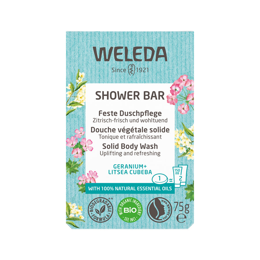 Weleda Geranium + Litsea Cubeba Shower Bar 75g