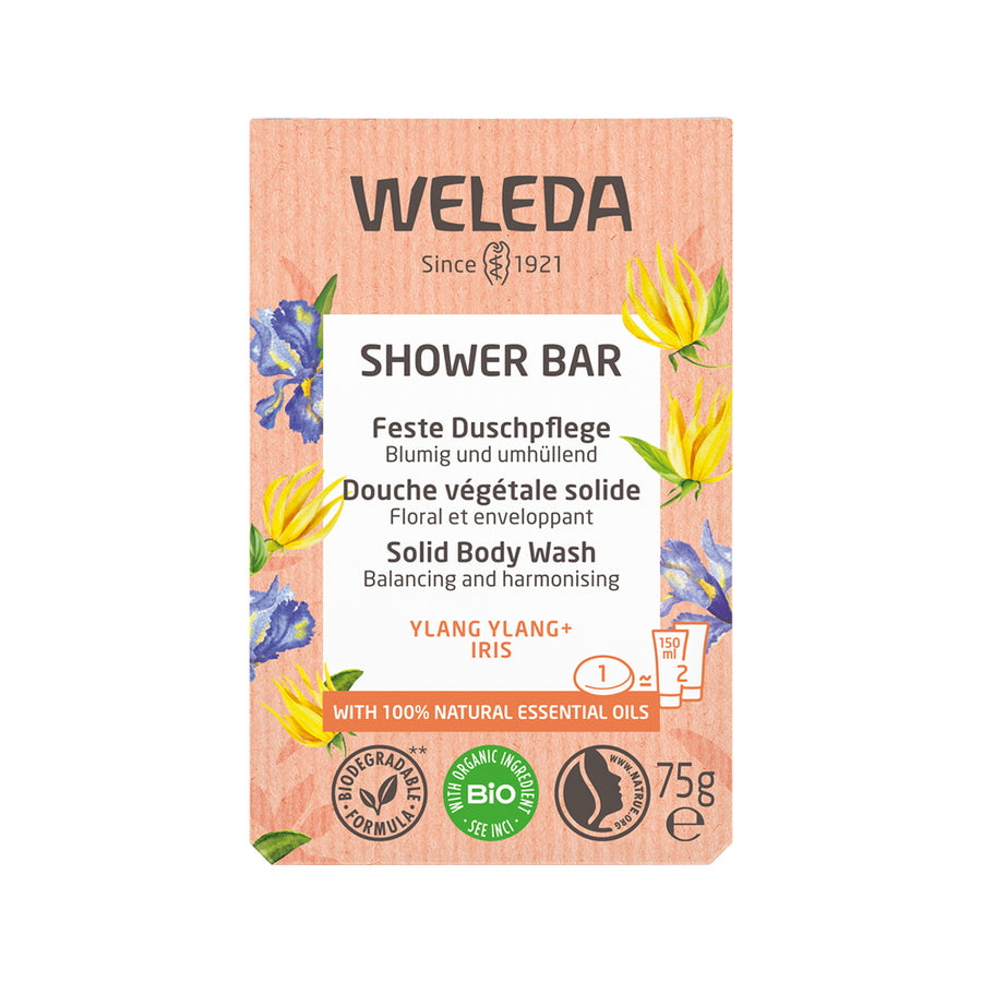 Weleda Org Shower Bar Ylang Ylang and Iris 75g
