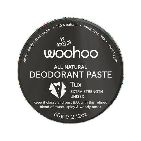 Woohoo Deodorant Paste Tux (Ext Strength) Tin 60g