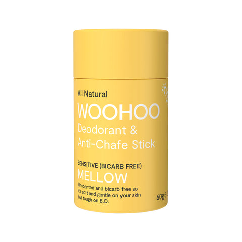 Woohoo Deodorant and Anti Chafe Stick Mellow (Sensitive) 60g