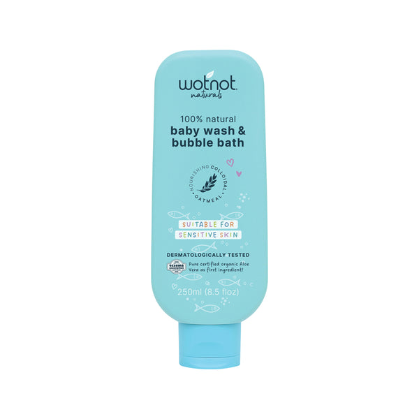 Wotnot Nat Baby Wash and Bubble Bath 250ml