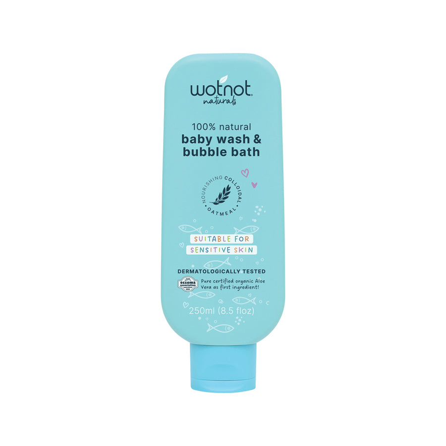 Wotnot Nat Baby Wash and Bubble Bath 250ml