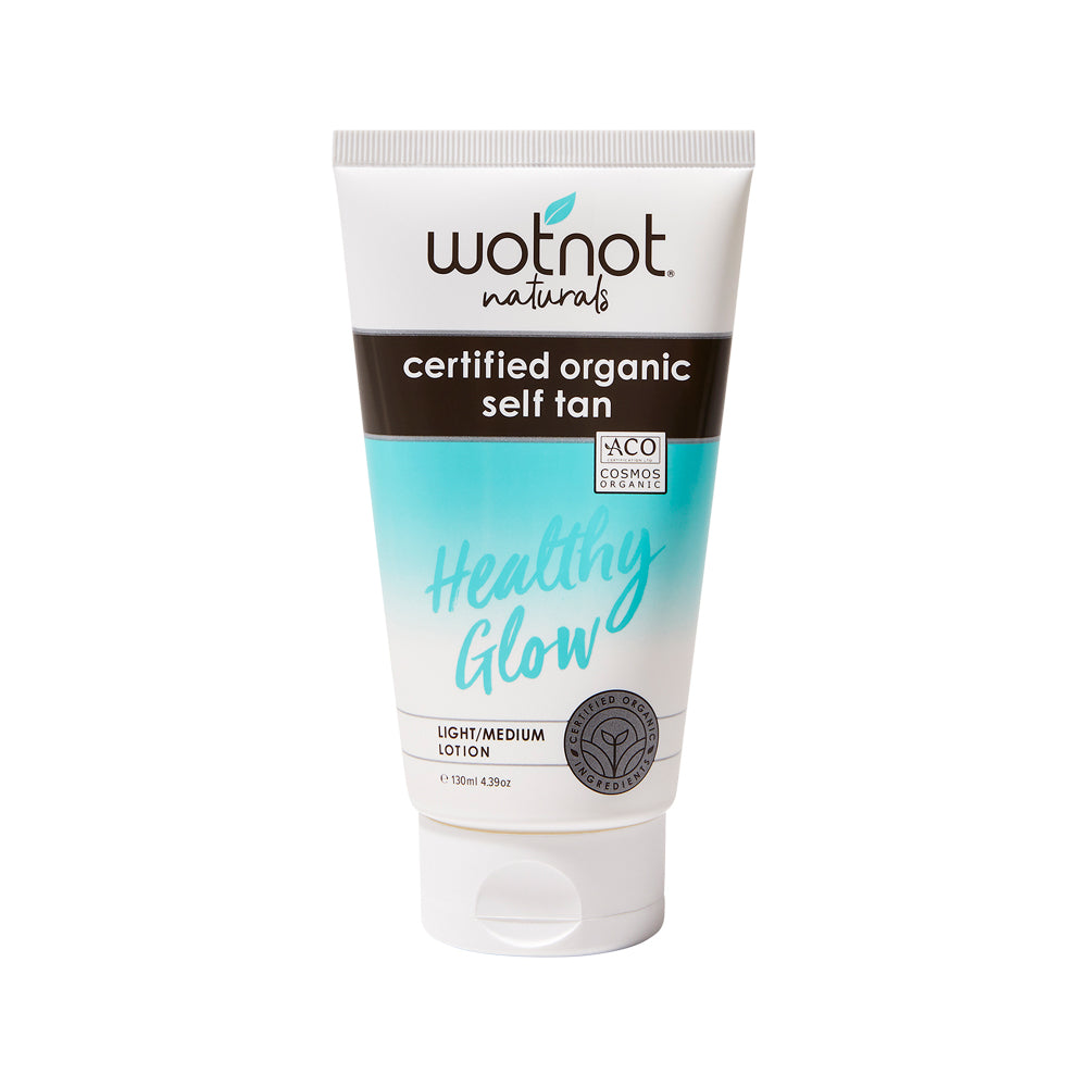 Wotnot Nat Healthy Glow Organic Self Tan Lotion Light Medium 130ml (OLD)